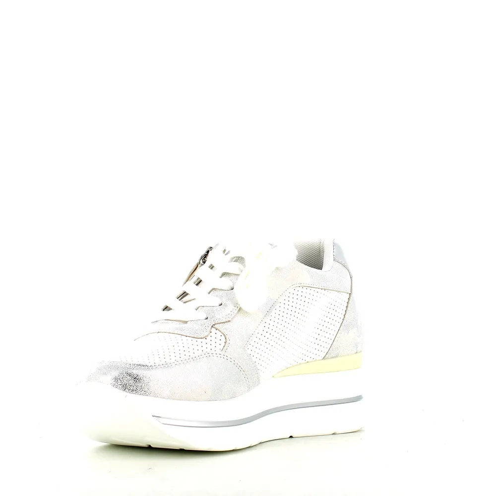 Cinders Edit Wedge Trainer Silver