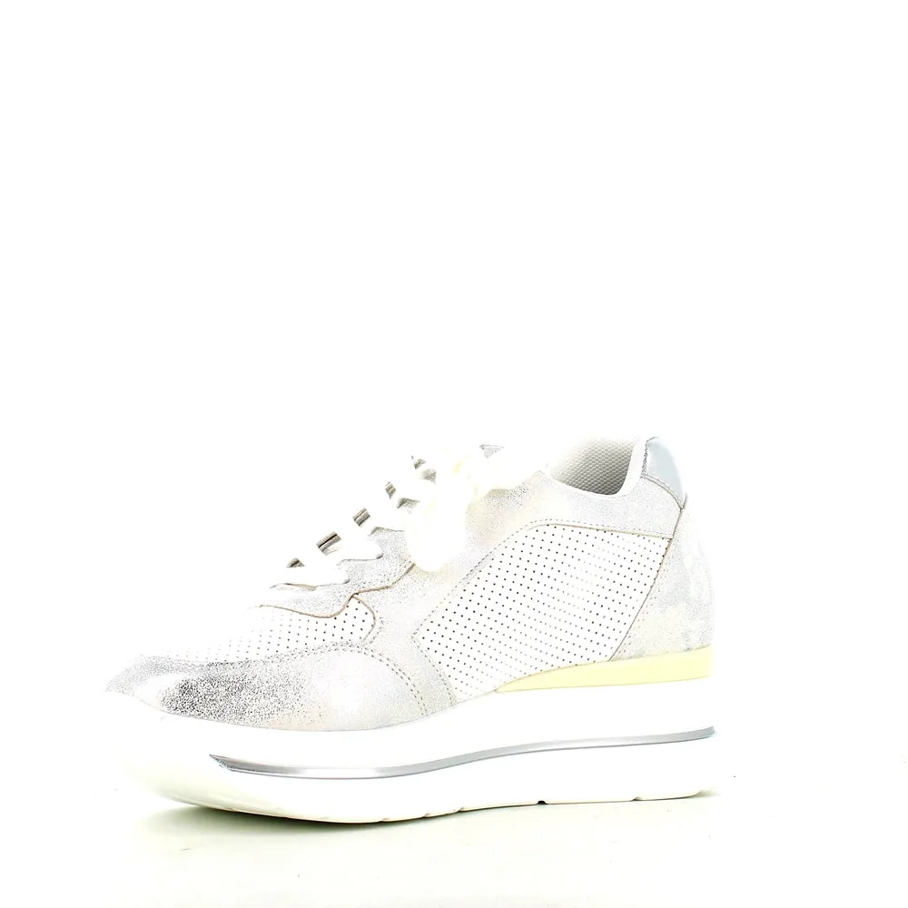 Cinders Edit Wedge Trainer Silver