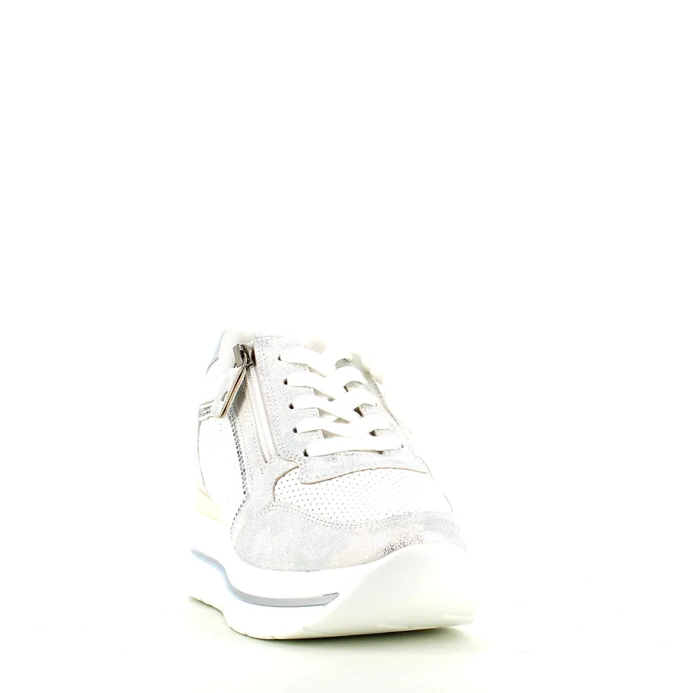 Cinders Edit Wedge Trainer Silver