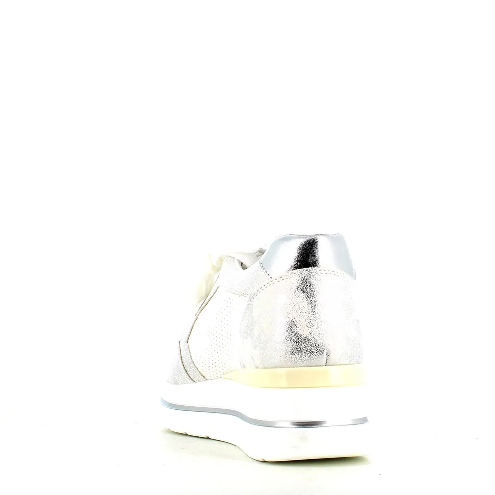 Cinders Edit Wedge Trainer Silver
