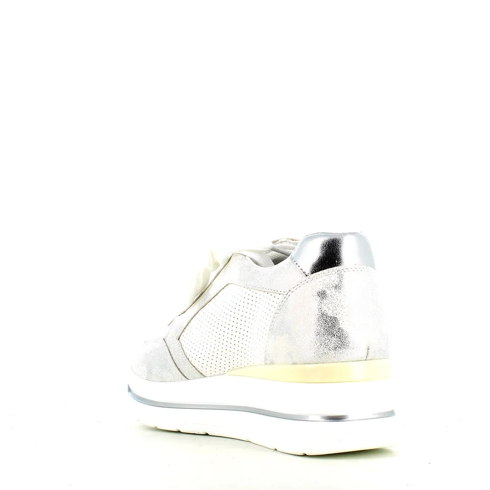Cinders Edit Wedge Trainer Silver