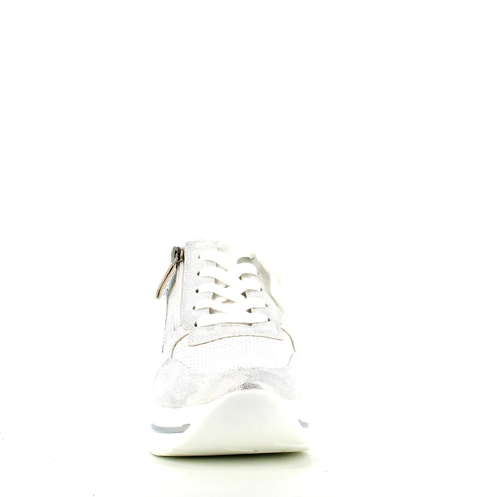 Cinders Edit Wedge Trainer Silver