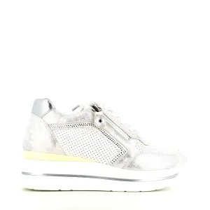 Cinders Edit Wedge Trainer Silver