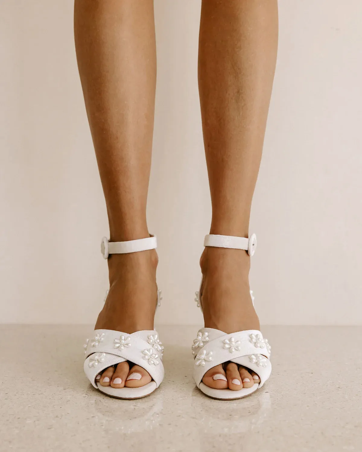 Daisy Heels - Seashell