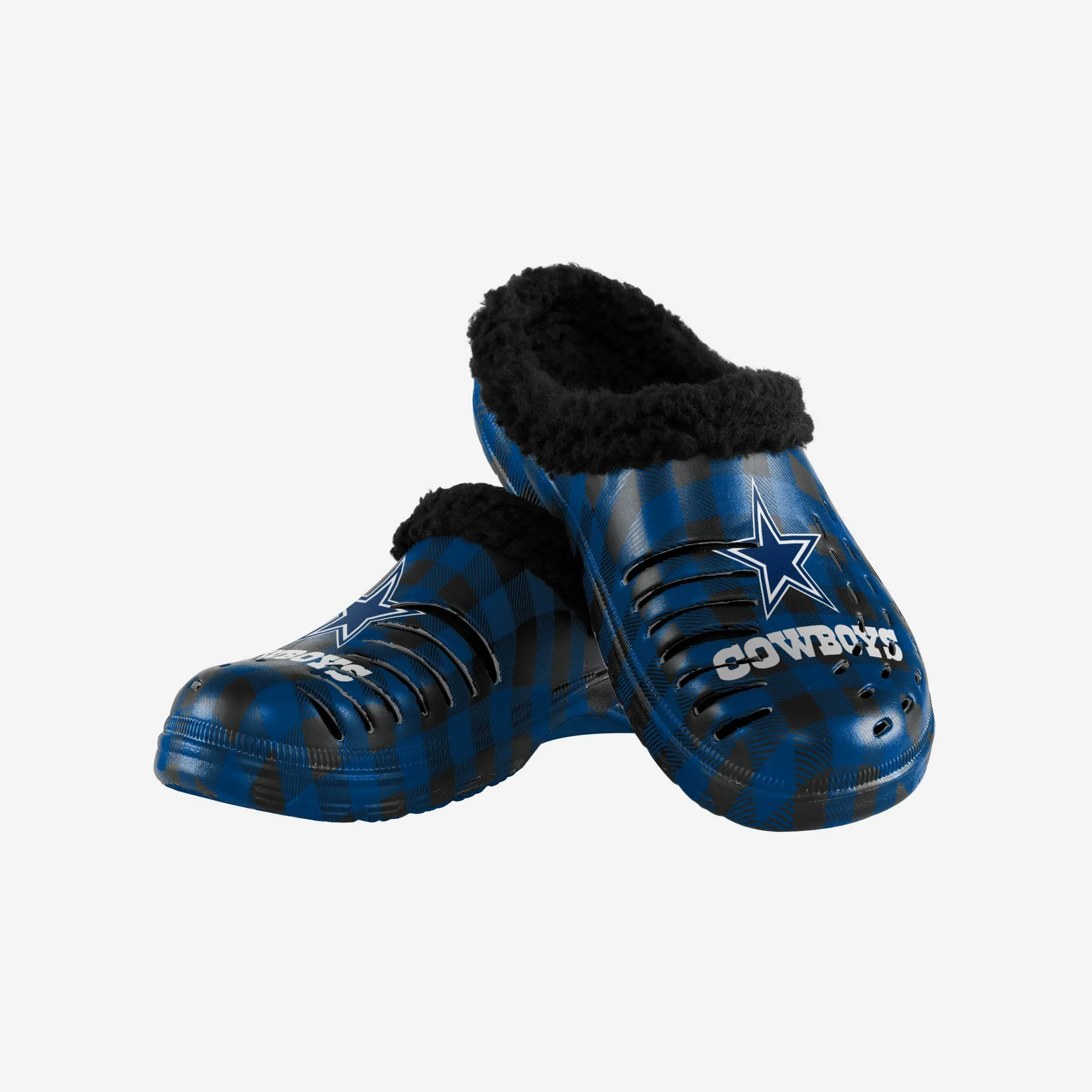 Dallas Cowboys Sherpa Lined Buffalo Check Clog
