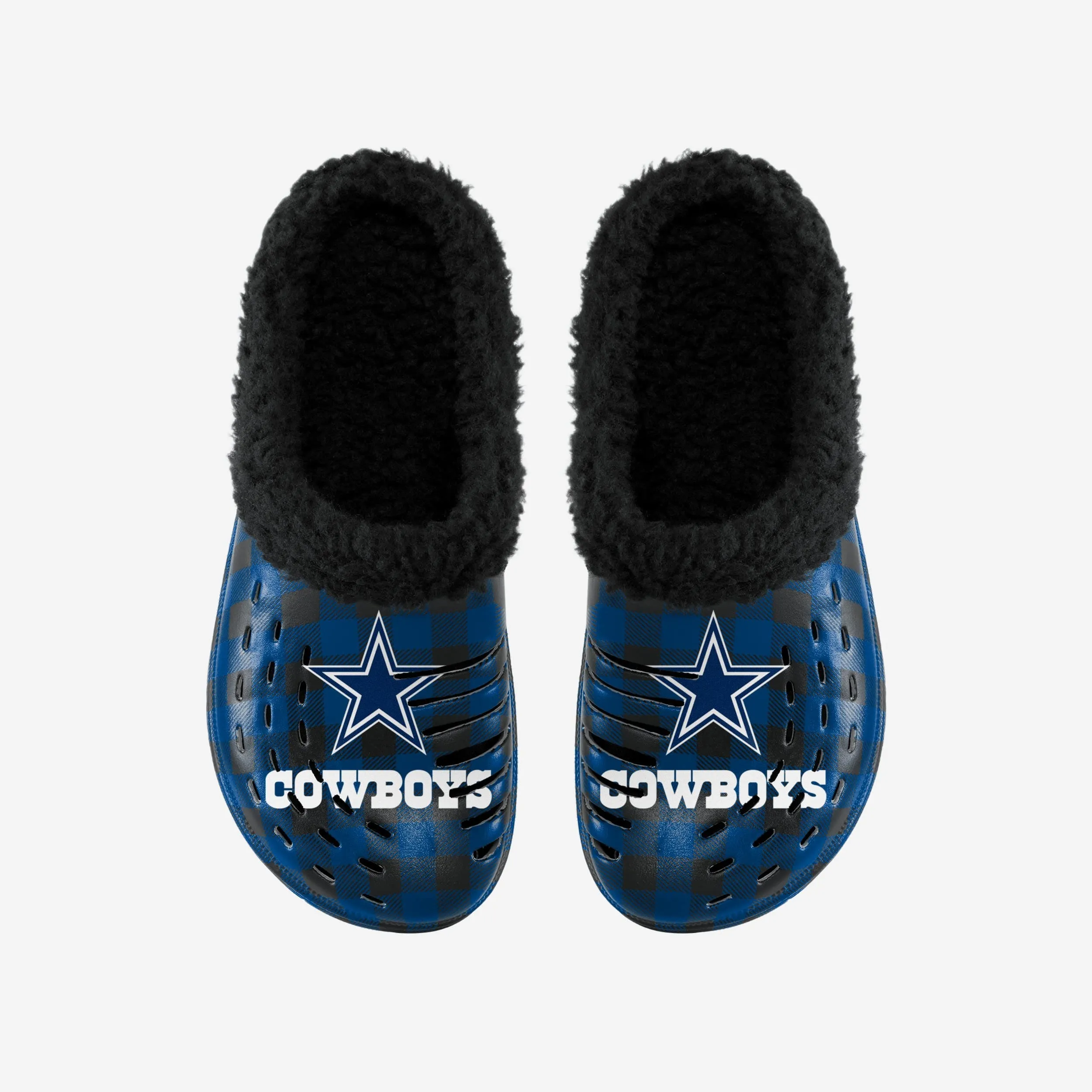 Dallas Cowboys Sherpa Lined Buffalo Check Clog