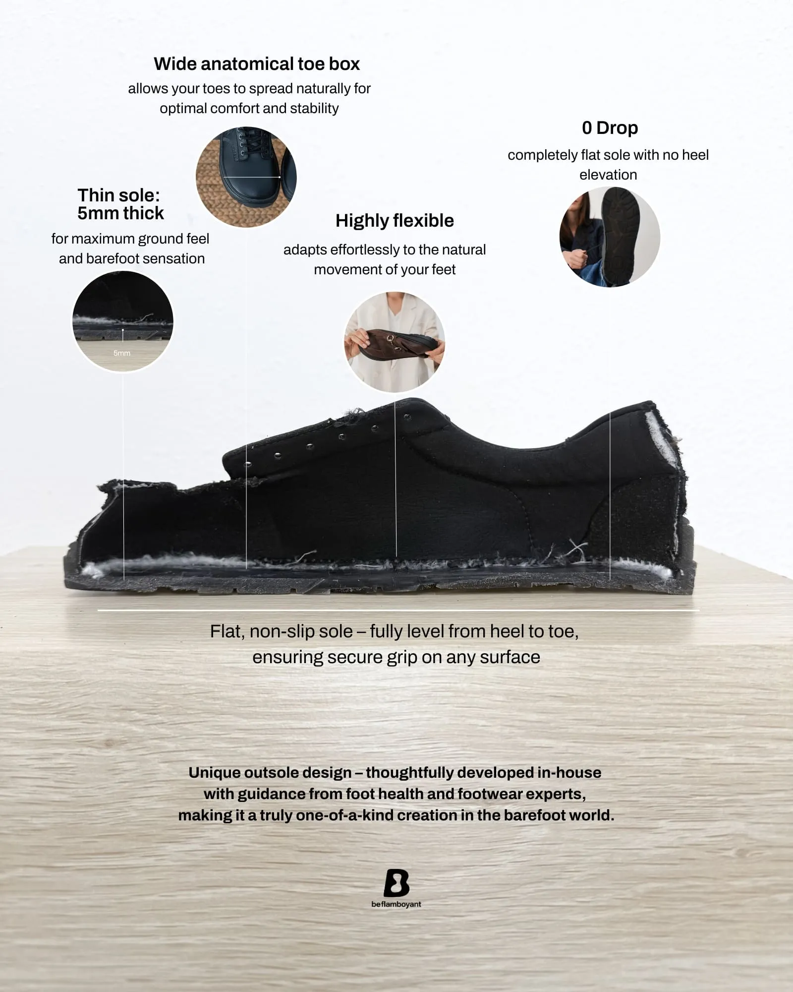 Dark Barefoot Sneakers - Purpose