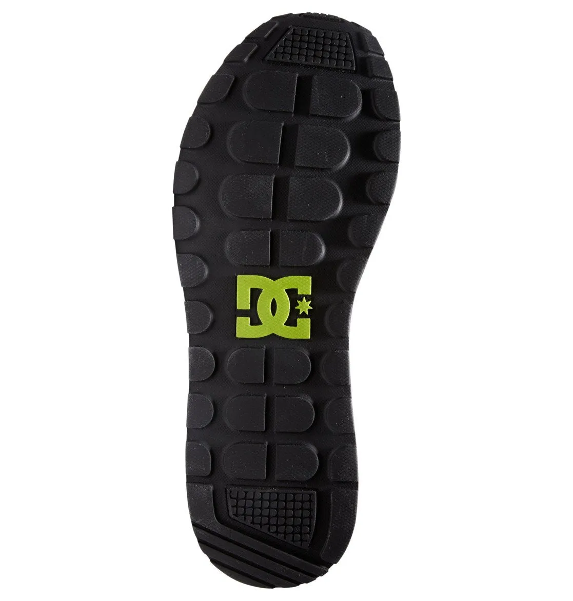 DC SHOES KALIS LITE WHITE BLACK RED TRAINERS (UK 10)