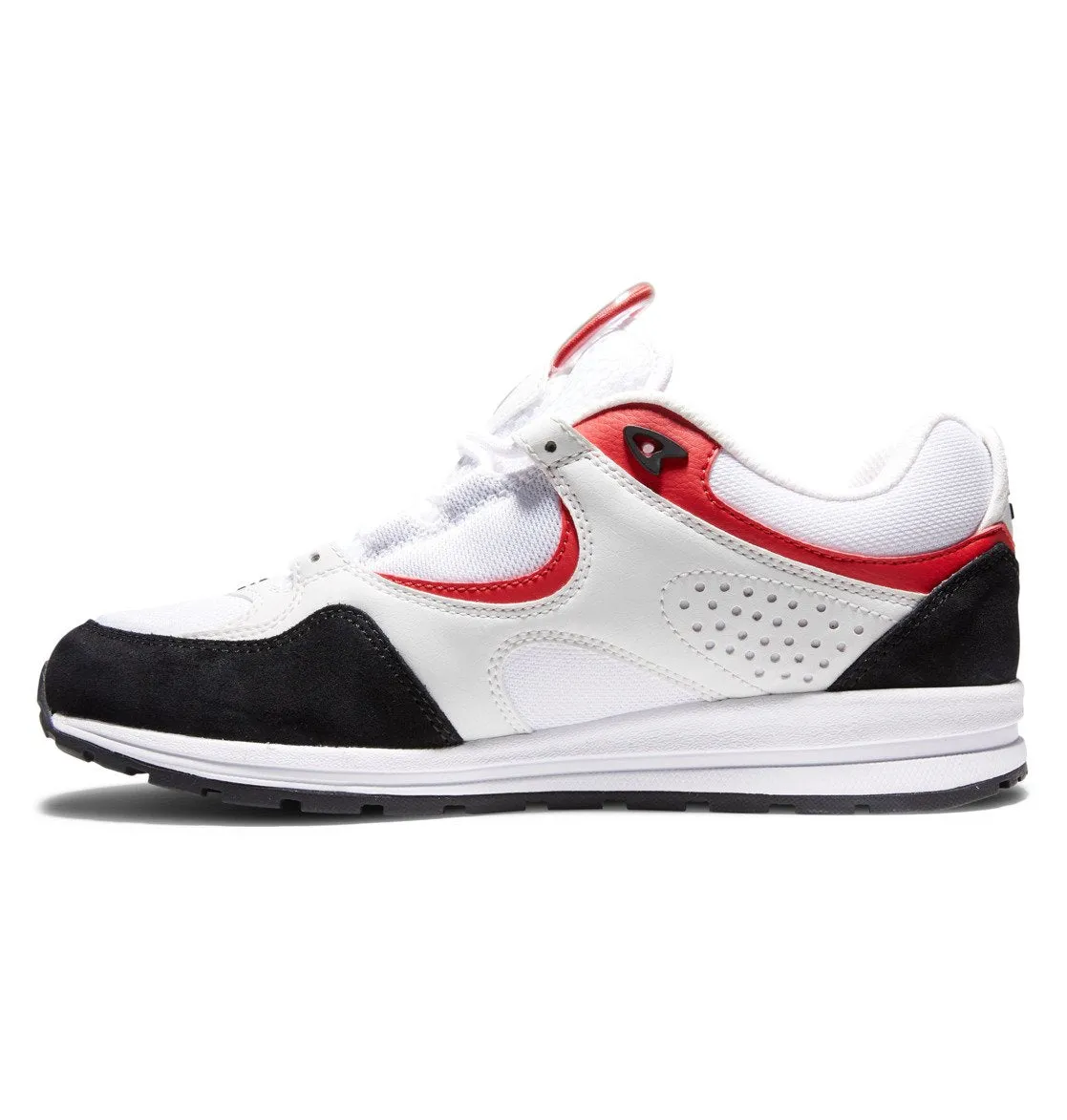 DC SHOES KALIS LITE WHITE BLACK RED TRAINERS (UK 10)
