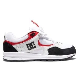 DC SHOES KALIS LITE WHITE BLACK RED TRAINERS (UK 10)