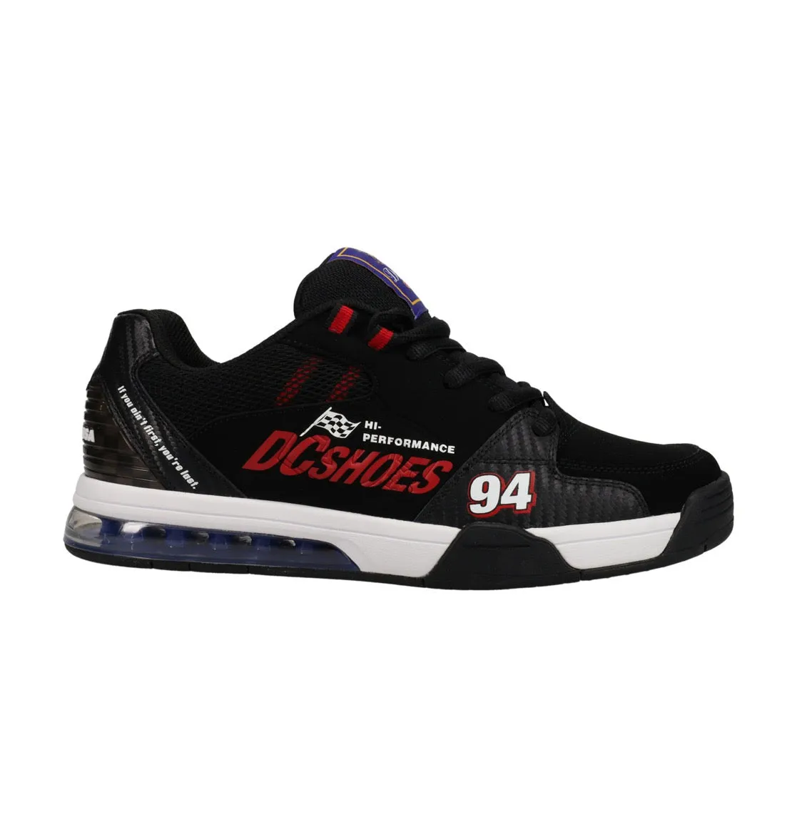 DC SHOES VERSATILE SE BLACK BLACK RED TRAINERS