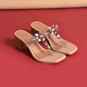 Diamante Block Heels