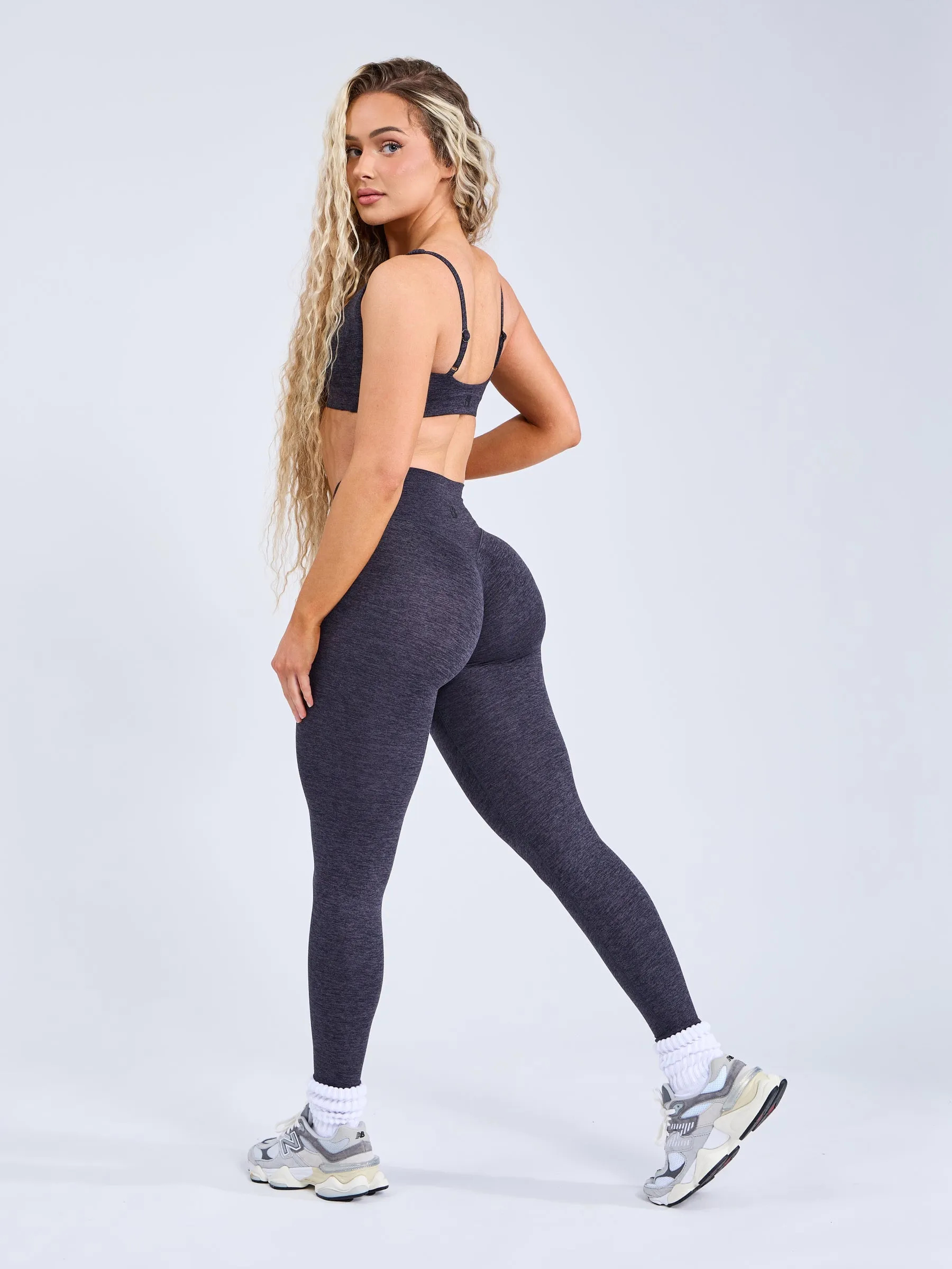 Dream Heathered Legging - Black Heather