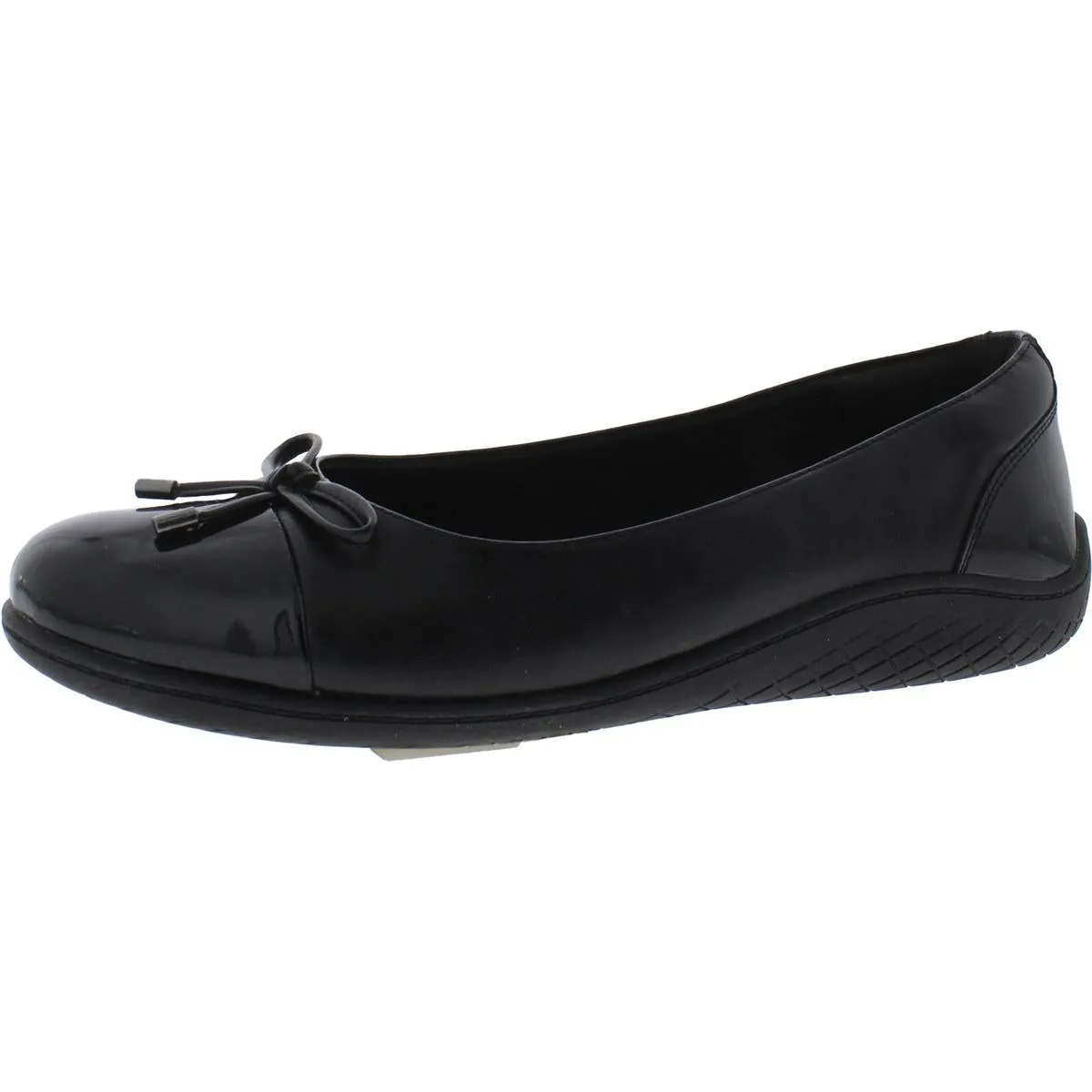 Easy Spirit Womens Gerdine 3 Patent Toe Cap Ballet Flats