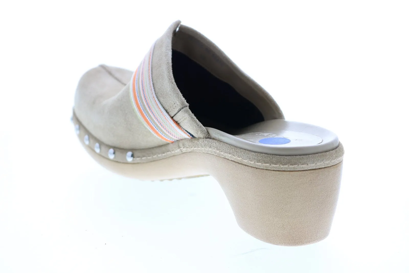 Ecco Causal Clog 18833-52470 Womens Gray Suede Slip On Clogs Slippers Shoes