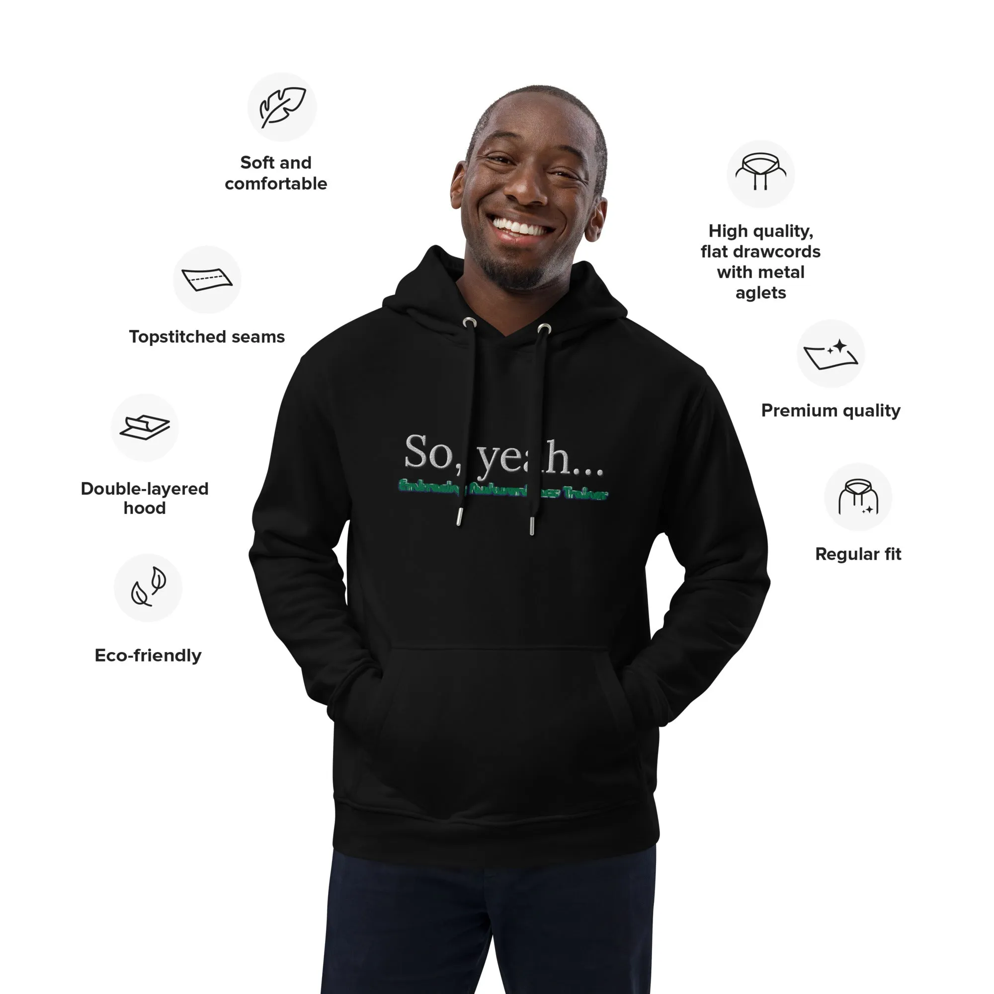 Embracing Awkwardness Trainer Premium eco hoodie