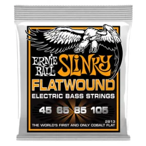 Ernie Ball 2813 Bass Guitar Strings Flatwound Hybrid Slinky 45-105