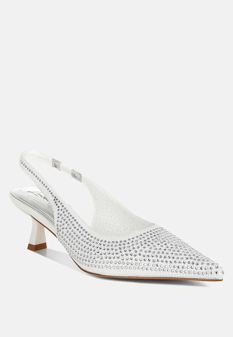Flyknit Rhinestone Slingback Sandals By RAG