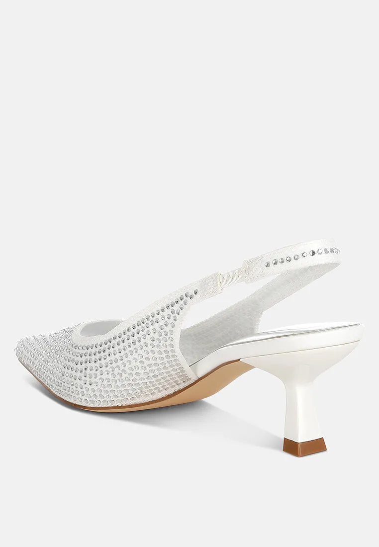 Flyknit Rhinestone Slingback Sandals By RAG