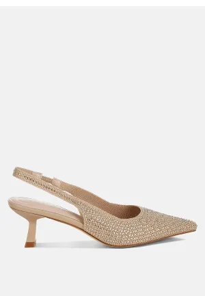 Flyknit Rhinestone Slingback Sandals By RAG
