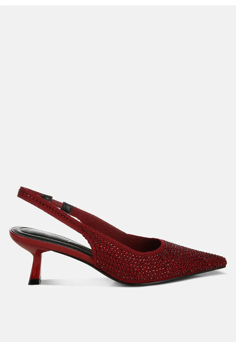 Flyknit Rhinestone Slingback Sandals By RAG