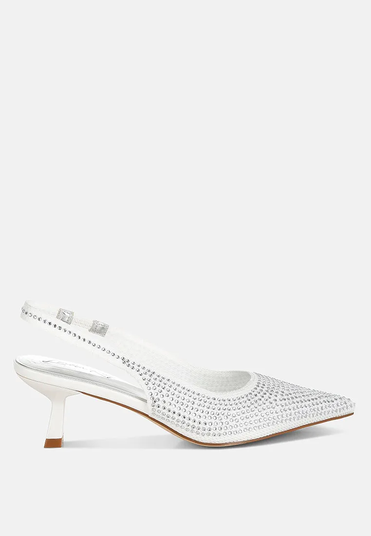 Flyknit Rhinestone Slingback Sandals By RAG