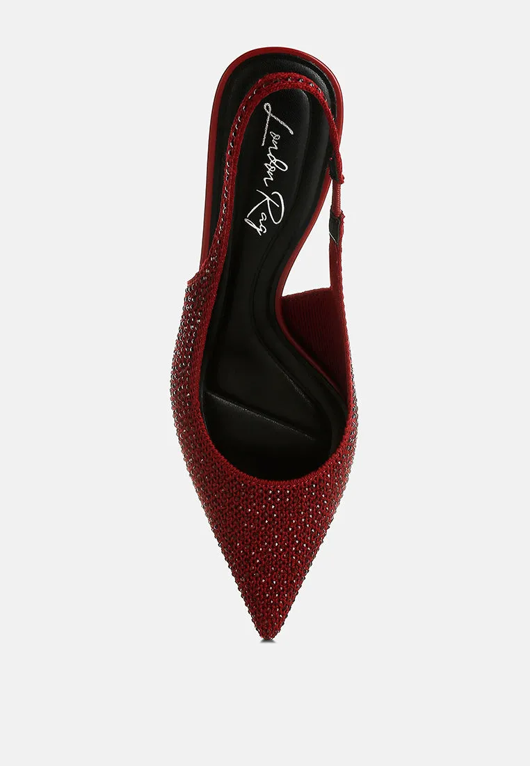 Flyknit Rhinestone Slingback Sandals By RAG