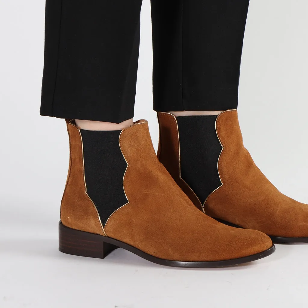 Freja Suede Cognac - last pairs 38, 39