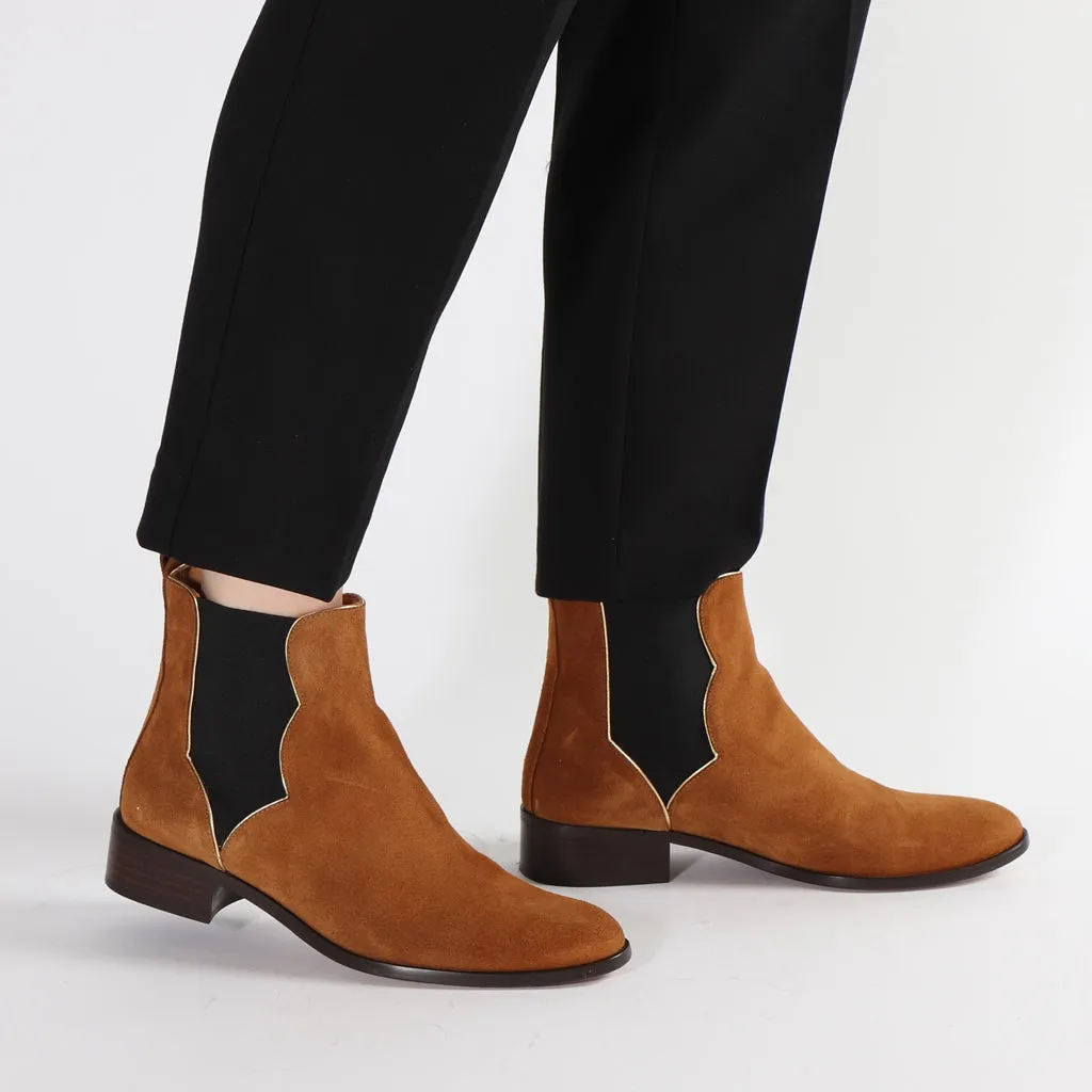Freja Suede Cognac - last pairs 38, 39
