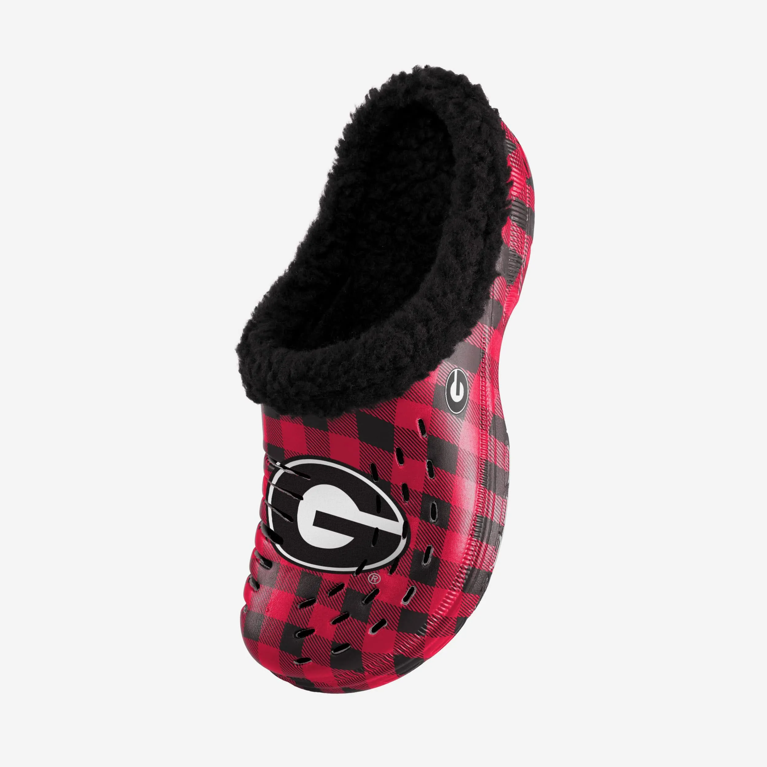 Georgia Bulldogs Sherpa Lined Buffalo Check Clog