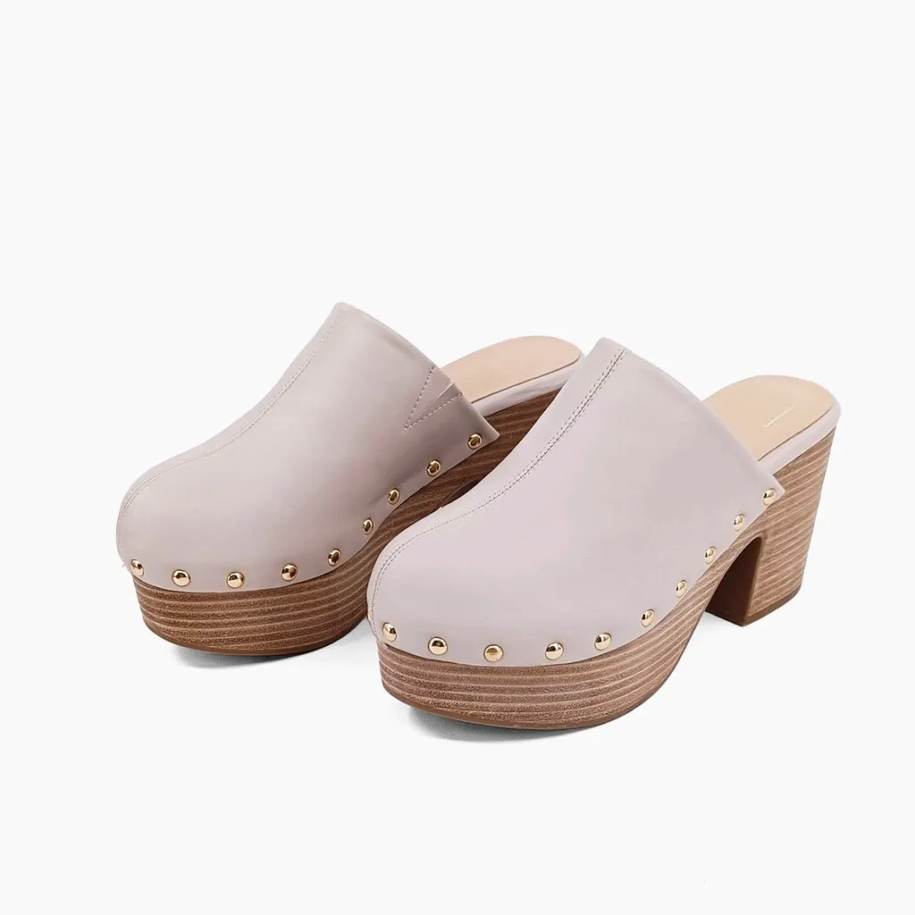 Gigi Platform Mule Mushroom