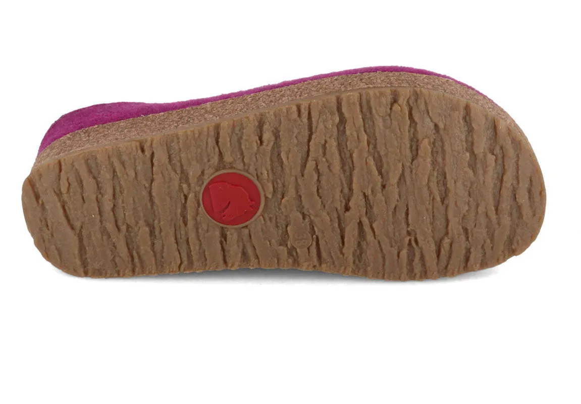HAFLINGER Clog | Grizzly Kris, Mulberry