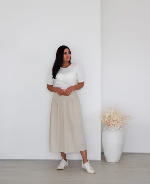 HAMILTON LINEN SKIRT SS22