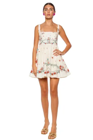 Hierbabuena Mosqueta Embroidered Mini Dress
