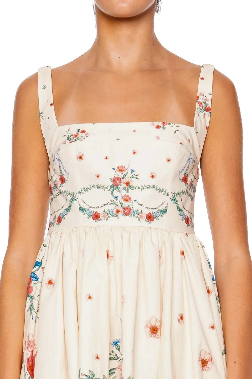 Hierbabuena Mosqueta Embroidered Mini Dress