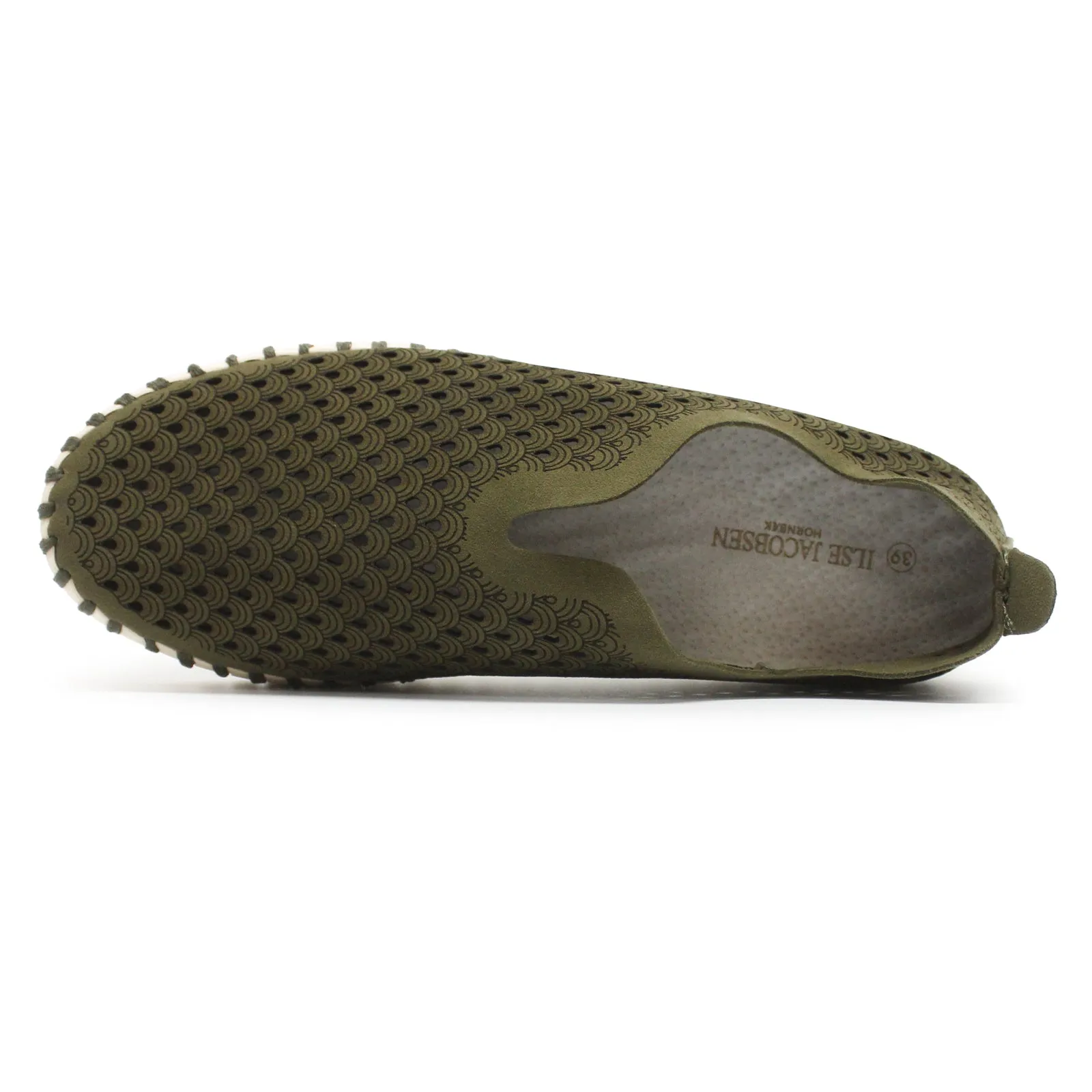 Ilse Jacobsen Tulip 3373 Textile Women's Loafer Shoes - Deep Olive