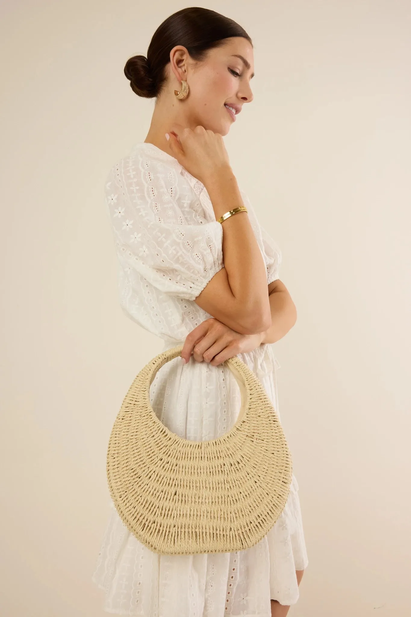 Ingrid Dress- White Eyelet