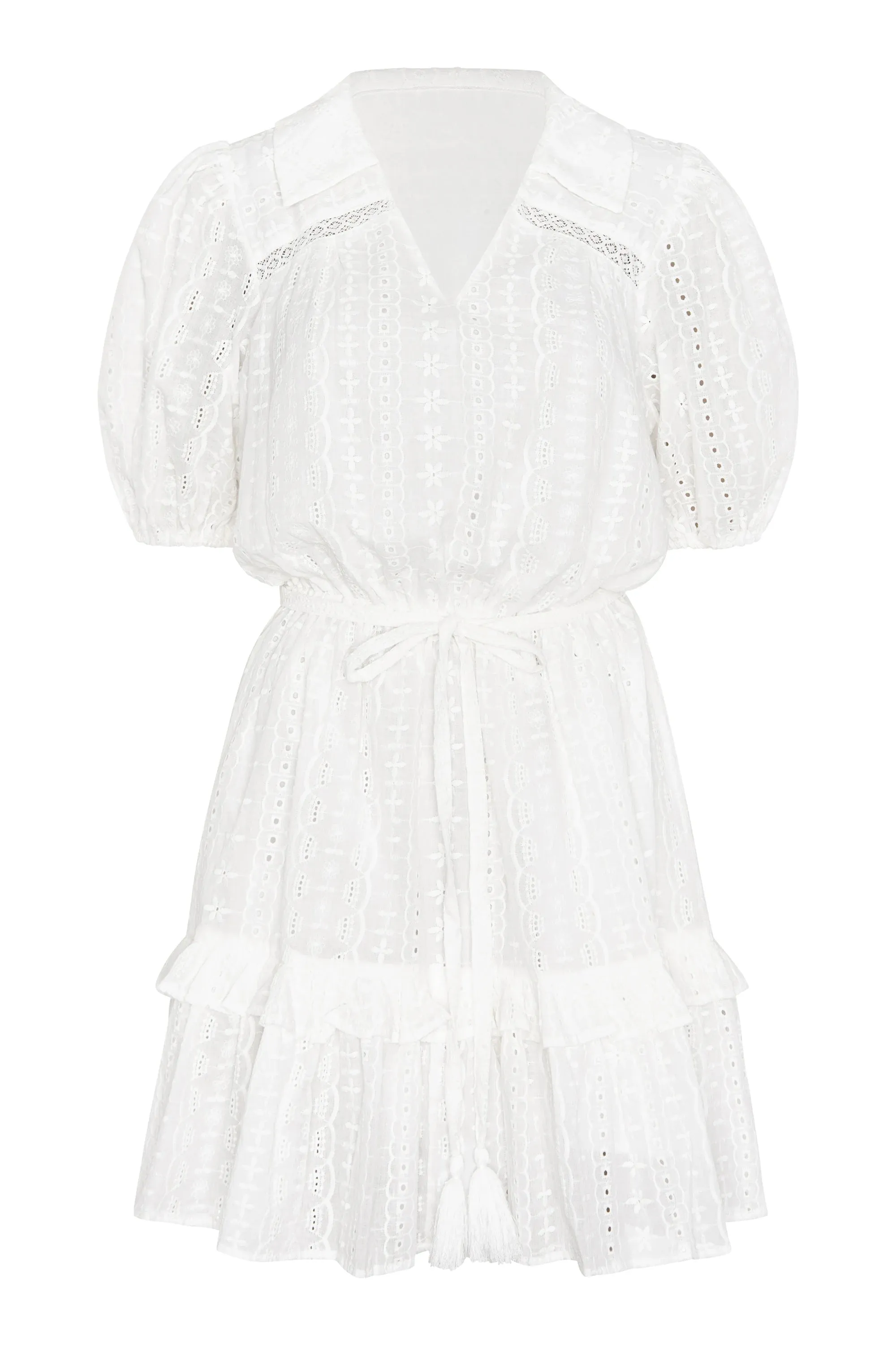 Ingrid Dress- White Eyelet