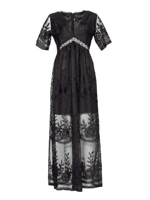 Jasmine | Women's Summer Lace Dress | Maxi