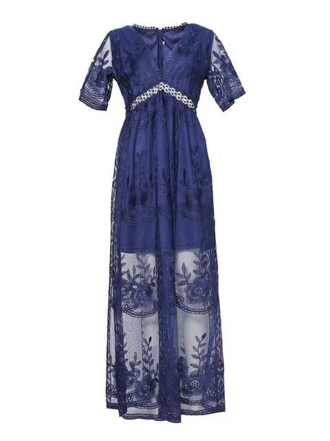 Jasmine | Women's Summer Lace Dress | Maxi