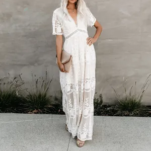 Jasmine | Women's Summer Lace Dress | Maxi