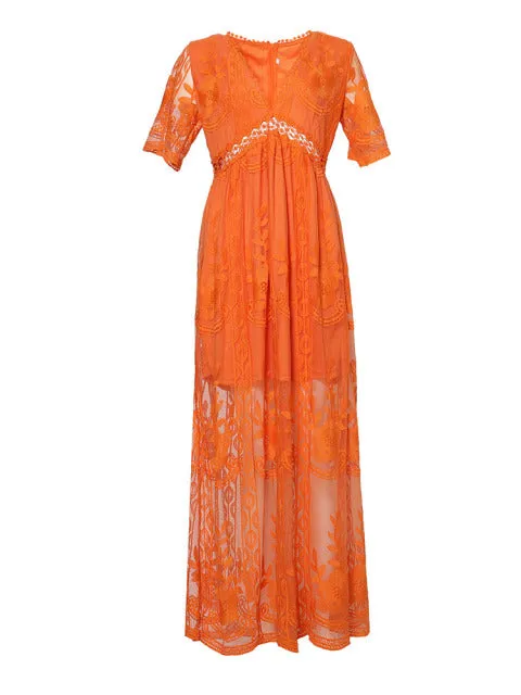Jasmine | Women's Summer Lace Dress | Maxi