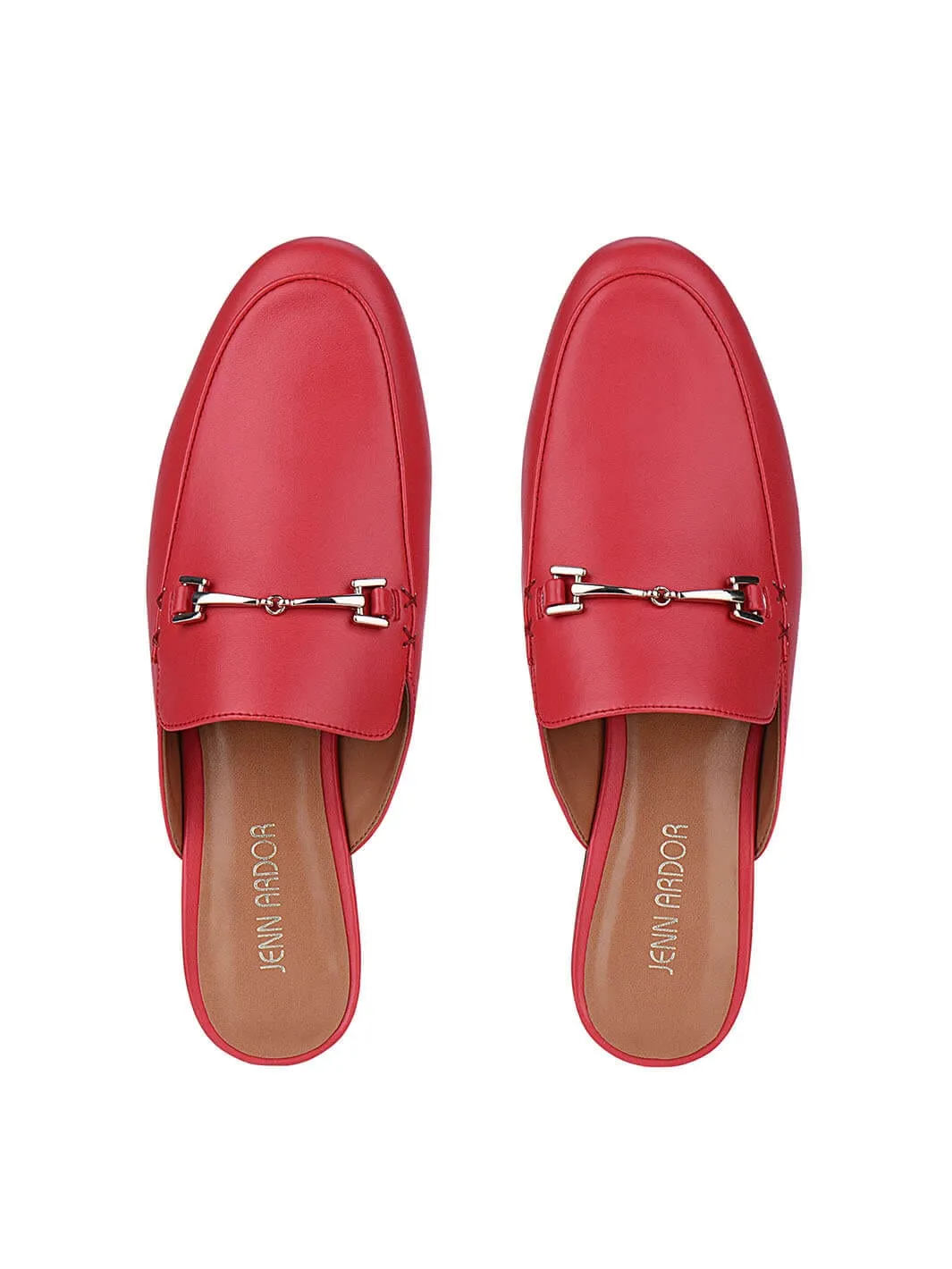 JENN ARDOR Women Smooth Artificial Leather Flat Mules