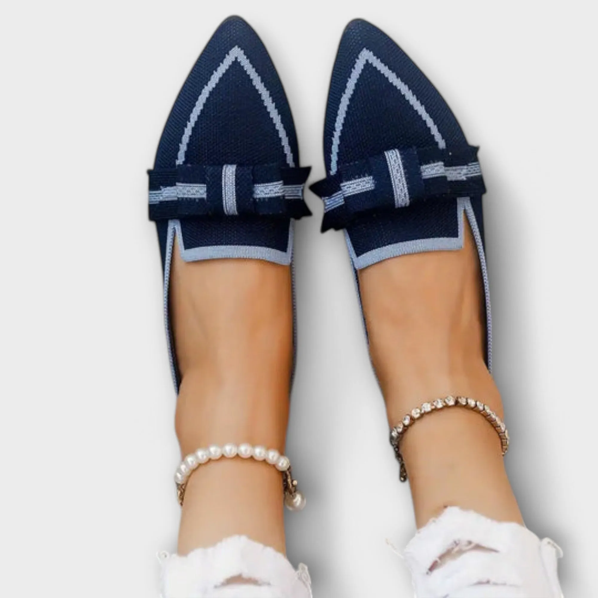 Jessica - Casual spidse tåflader med Smutte På Design