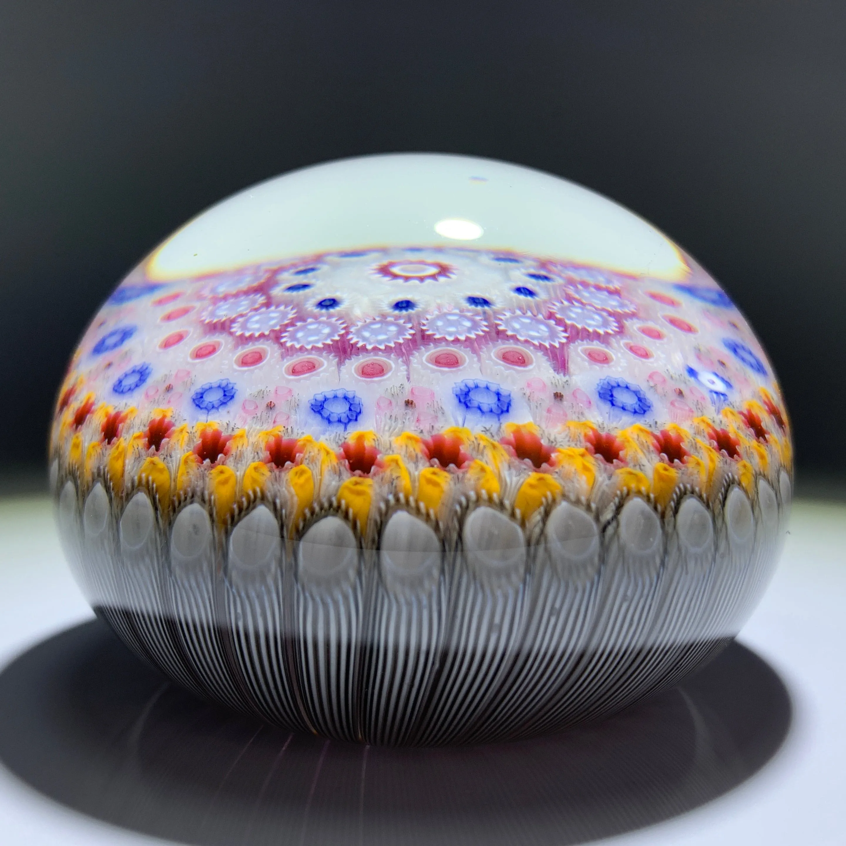 Jim Brown 2003 Complex Concentric Millefiori in Staves