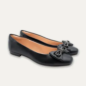Julie Crystal Lazo Black Ballet Flats