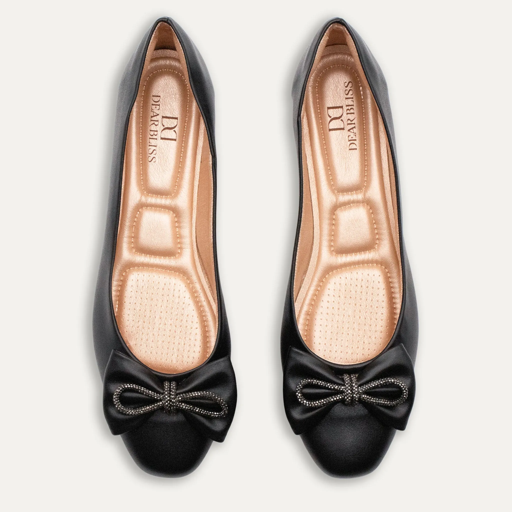 Julie Crystal Lazo Black Ballet Flats