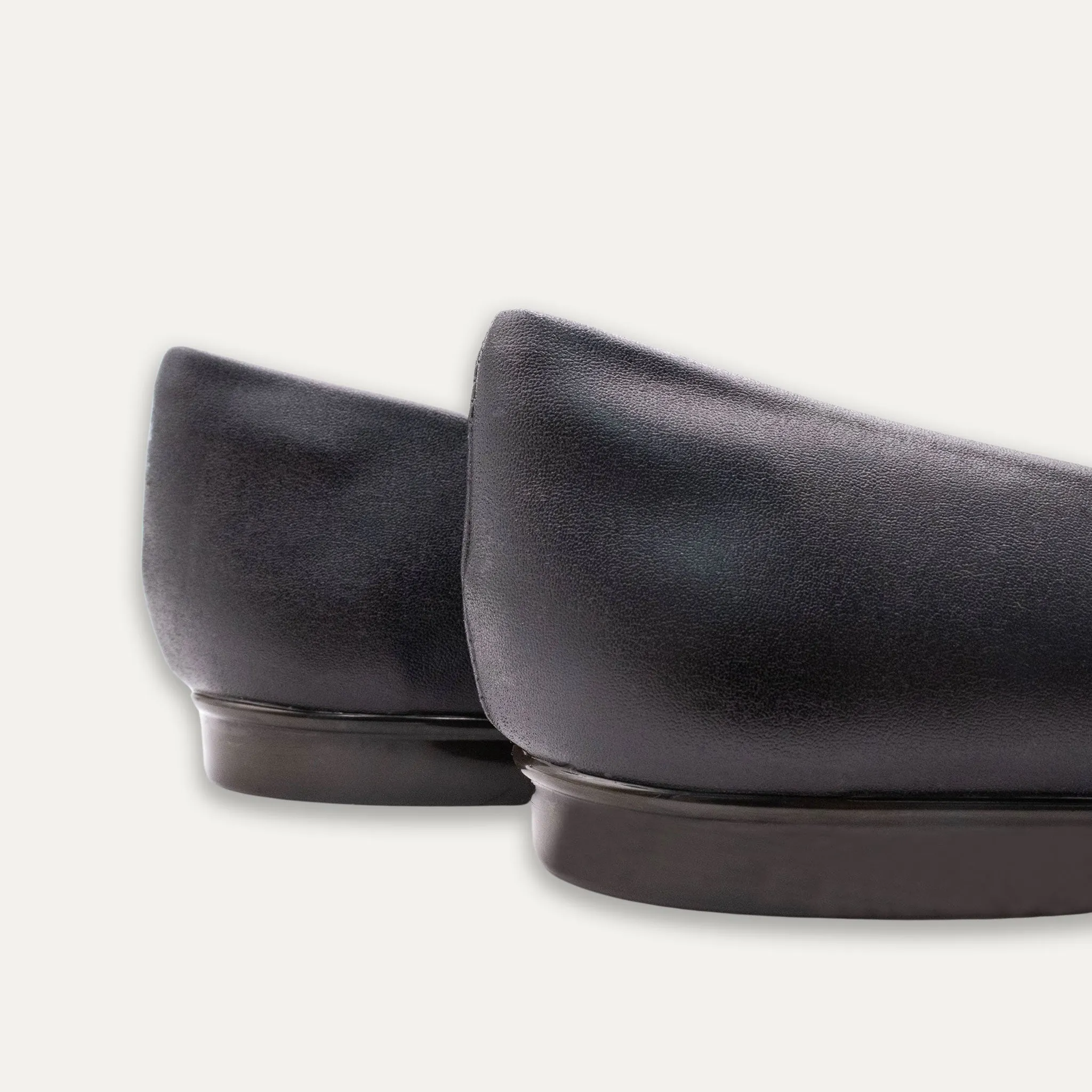 Julieta Crystal Lazo Black Pointed Toe Flats
