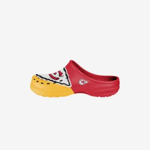 Kansas City Chiefs Youth Colorblock Big Logo Clog