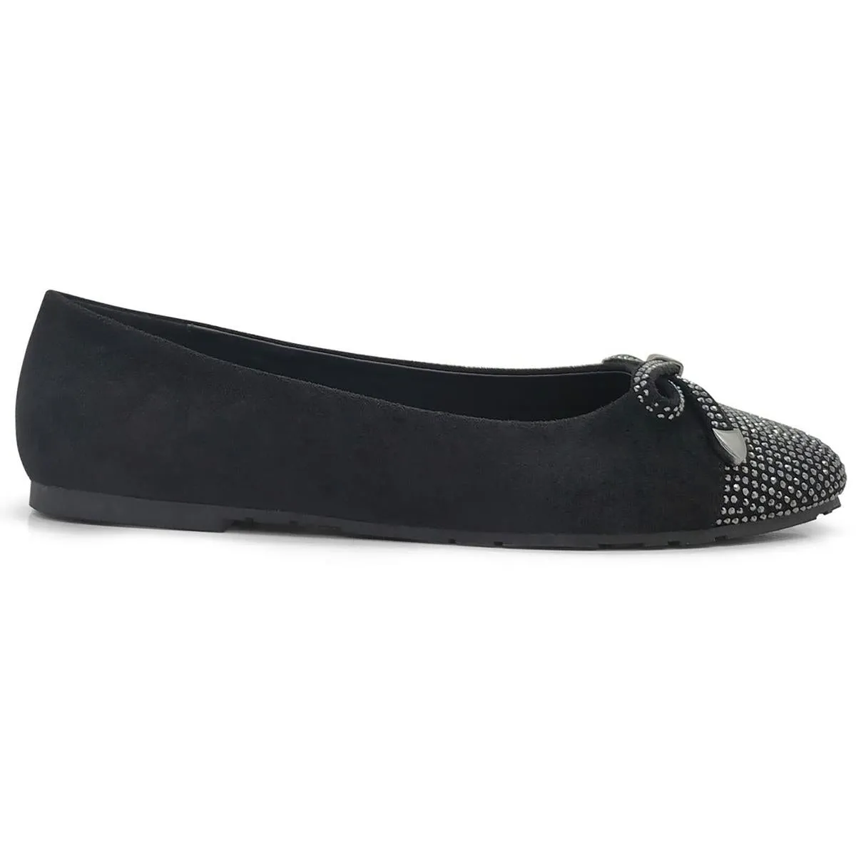 Kenneth Cole Reaction Womens Embellished Faux Suede Ballet Flats